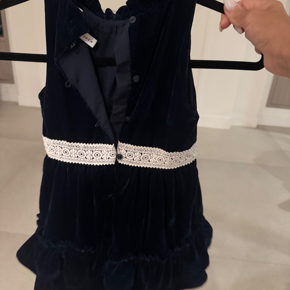 Janie and jack blue velvet dress - Picture 4 of 4
